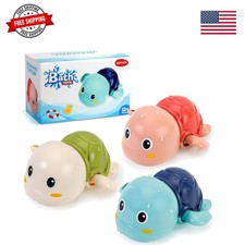Bath Toys for Toddlers 1-3, Cute Swimming Turtle Bath Toys for 1 2 Old Boy G...