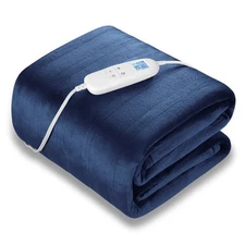 Electric Heated Blanket Queen Size 84" x 90" | 6 Heating Levels & 8h Auto Tim...