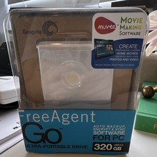 Seagate FreeAgent Go Ultra-Portable Drive 320GB USB 2.0 HDD Auto Backup PC