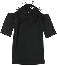 bar III Womens Lace Applique A-line Dress