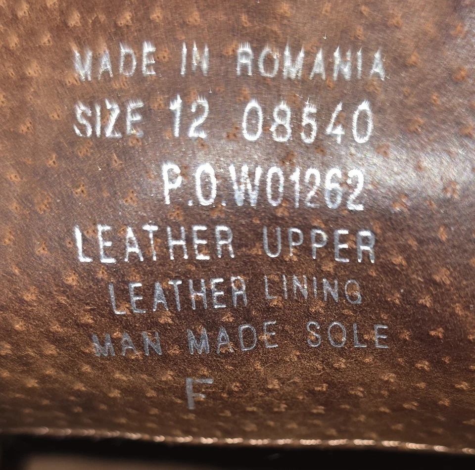 Zapatos Oxford De Colección Y2K Kenneth Cole Reaction Para Hombres 12 Cuero Marrón Suela Gruesa Foto 3 de 4