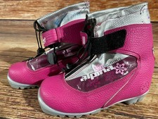 Alpina Frost Kids Nordic Cross Country Ski Boots Size EU32 US1.5 for NNN A-222
