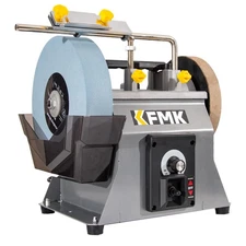 KFMK 10 Inch Variable Speed Wet Sharpening System, 90-160RPM Wet Bench Grinde...