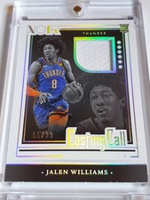2022 Panini Noir Jalen Williams Rookie #PATCH /99 Jersey Memorabilia - Rare