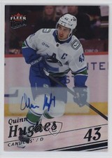 2025-26 Upper Deck Fleer Ultra SP Rainbow Foil Auto Quinn Hughes #114 Auto 6kv