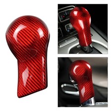 Echtkohlefaser-Schaltknauf-Abdeckungsschale für Chevrolet Camaro 2010-15 Rot