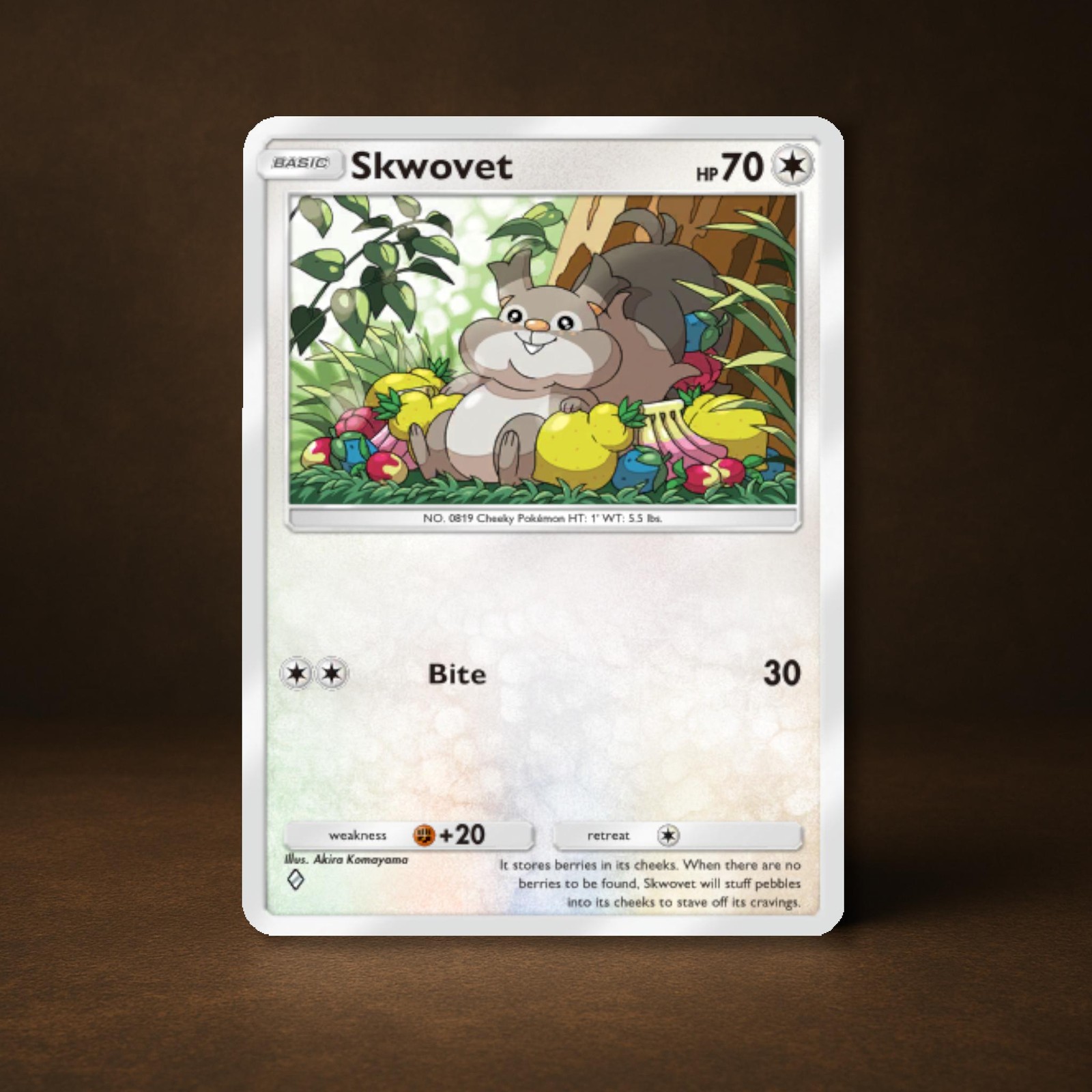SKWOVET POKEMON TCGP POCKET TRADING CARD 