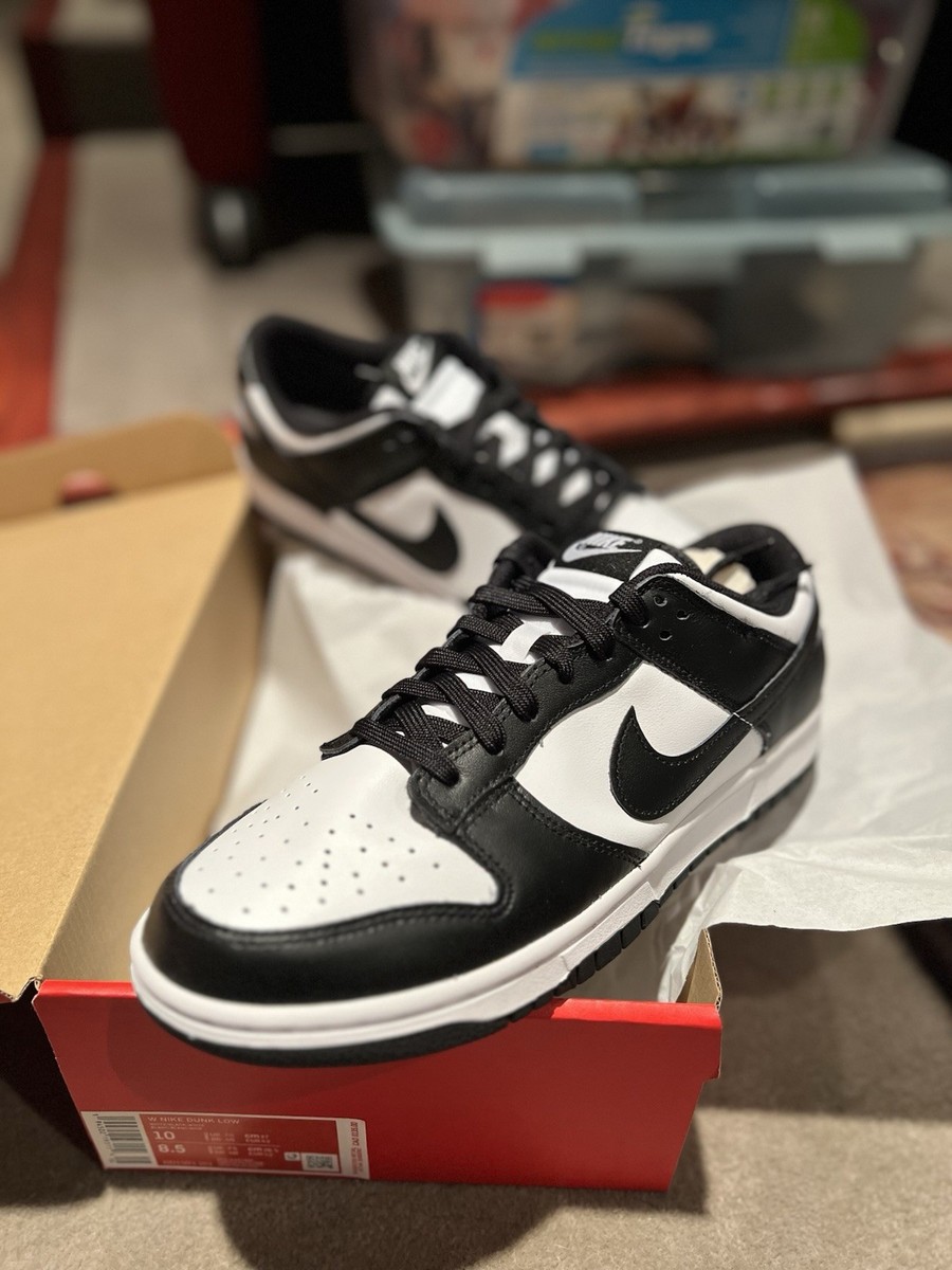 Size 10 - Nike Dunk Low Black White W for sale online | eBay
