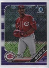 2019 Bowman Chrome Prospects Mega Box Purple Mojo Refractor Hunter Greene 06ec