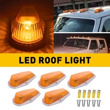 5pcs For Ford F150 F250 F350 1973-1997 Roof Top Cab Lights Amber Marker Lights