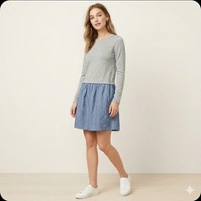J.Crew  Mix Fabric Dress Size S
