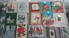 Lot of 12 Vintage CHRISTMAS CARDS 1940's, 1950's, Used, 5