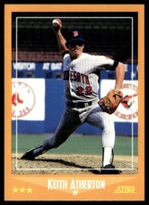 1988 Score Keith Atherton Minnesota Twins #613