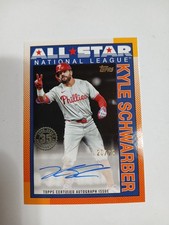 2025 Topps Update 90AS-KS Kyle Schwarber 1990 All-Star Autograph Auto Orange /25