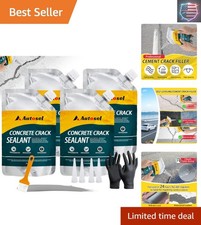 Concrete Crack Filler, Self-Leveling Cement Crack Filler, Fast-Drying Waterpr...