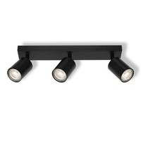 Deckenstrahler Metall Schwarz Wohnzimmer Osram GU10 Flexibel L:37Cm Spot BüRo