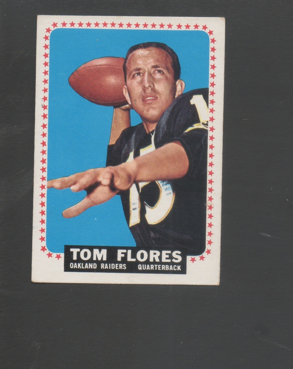 1964 Topps Football Card #139 Tom Flores-Oakland Raiders  Near Mint Card