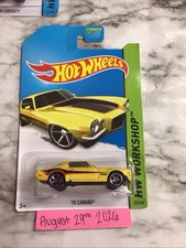 Hot Wheels HW Workshop (2013) Yellow '70 Camaro New & Sealed