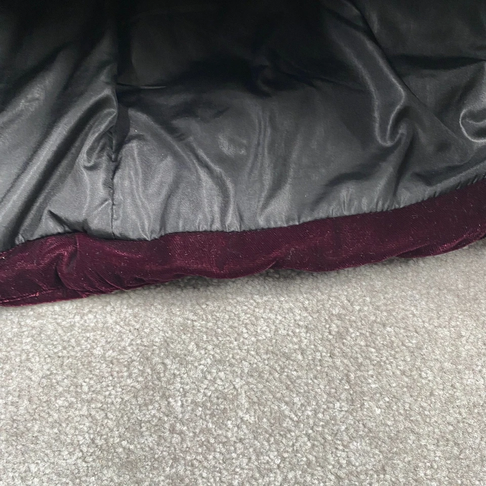 Chaqueta acolchada de terciopelo con cremallera completa BCB Generation manga larga para mujer talla S granate Foto 4 de 4