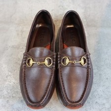 GUCCI Women's Horsebit Leather Loafers Dress Shoes Size:36(JP:23) 134308K Authen
