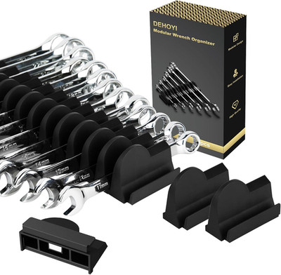 48 Pcs MAGNETIC Modular Wrench Organizers for Tool Drawers - Wrench Rack with Me