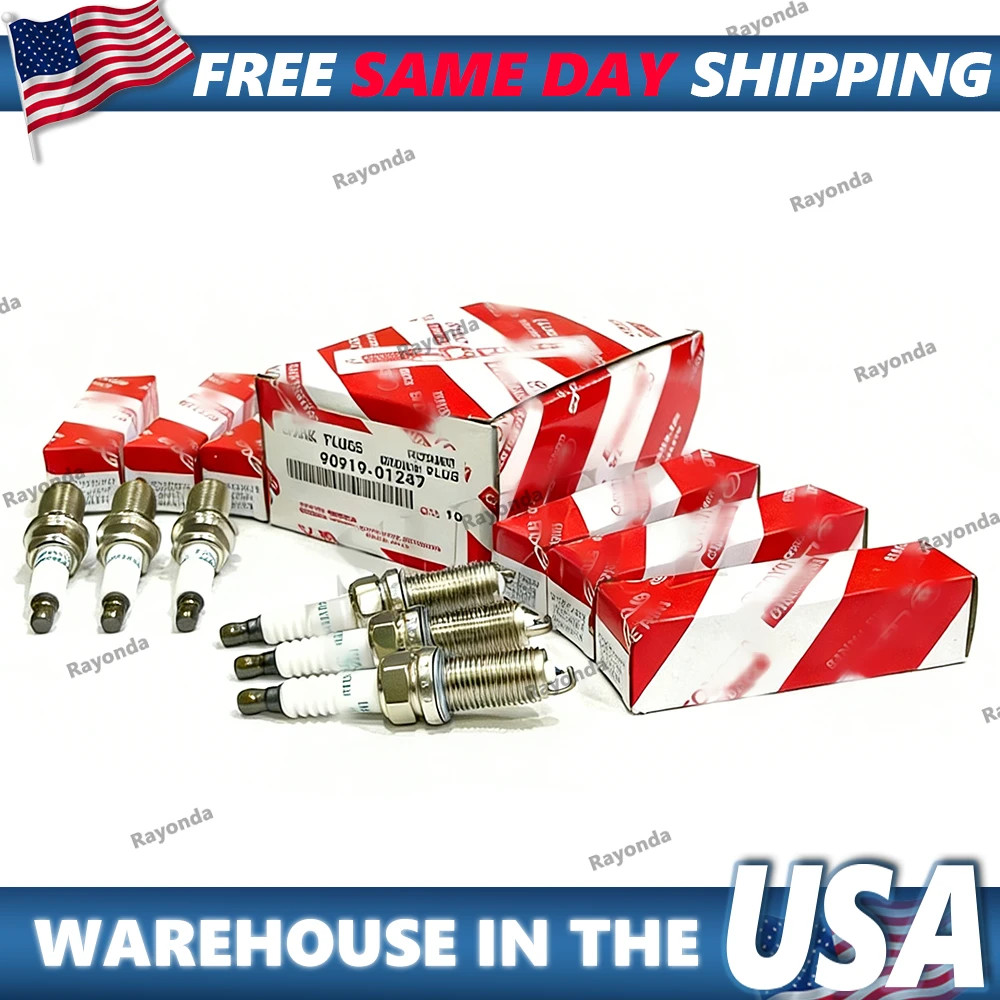 90919-01247 GENUINE TOYOTA Lexus SPARK PLUG SET 6Pcs FK20HR11 Iridium