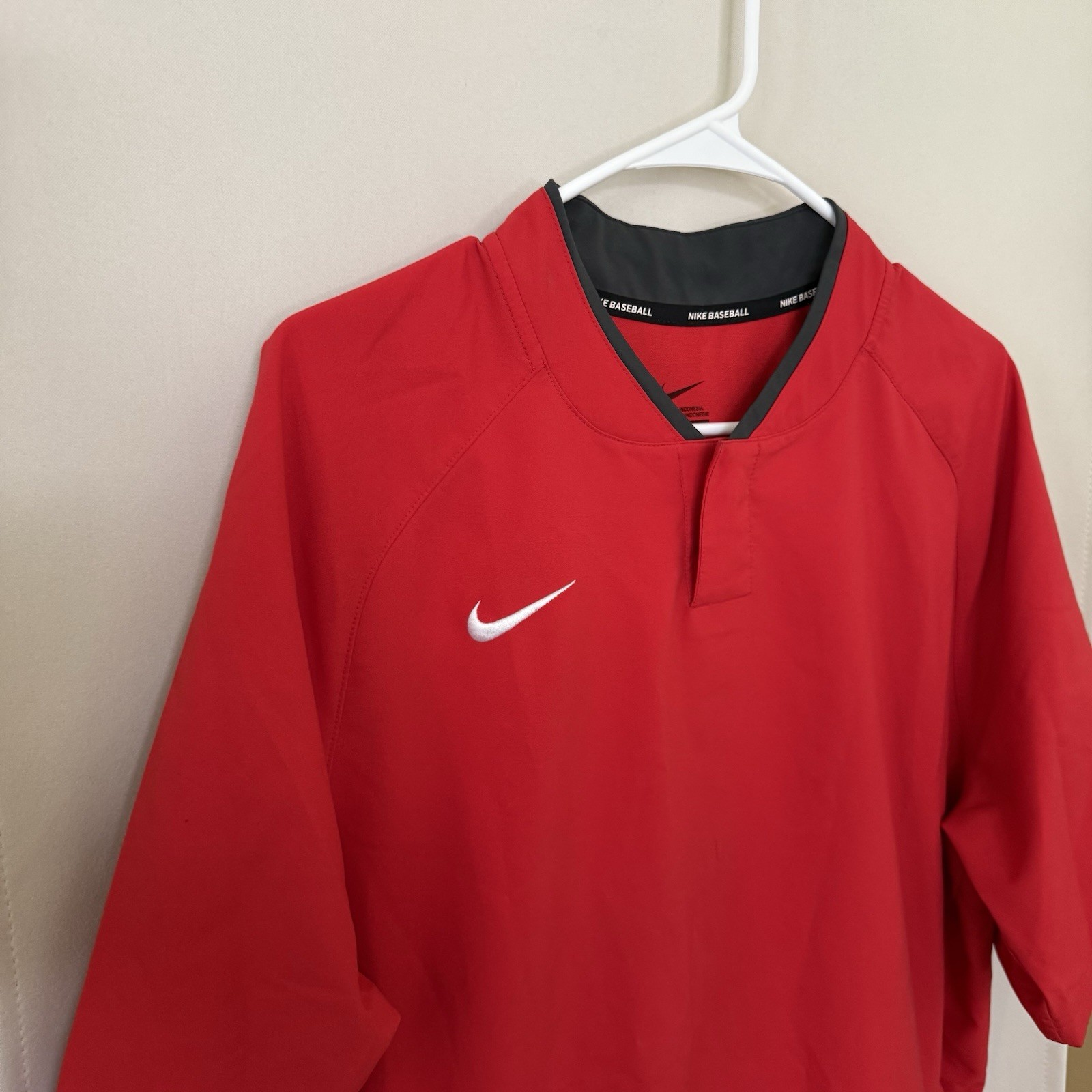 SACAI X NIKE Giacca Nike uomo grande rossa baseball manica corta
