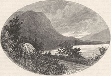 IRELAND. Connaught. pass of Kylemore 1898 old antique vintage print picture