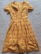 Women’s Madewell Yellow Short Sleeve Dress Size 0