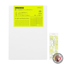 NEW Midori Flat Diary 2026 A5 Monthly Planner Limited Edition White with