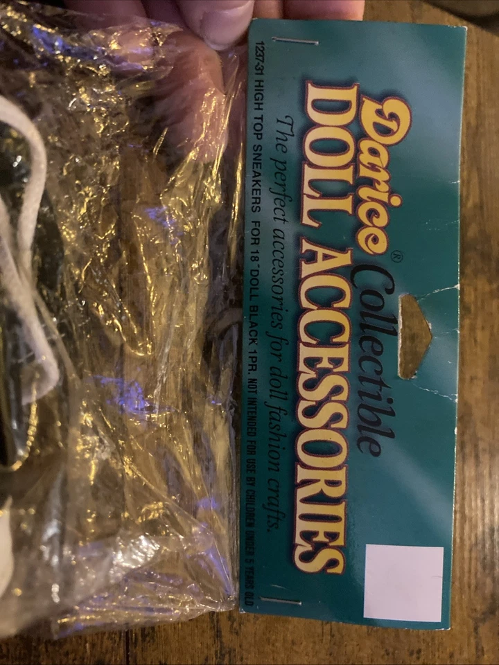 Syndees Crafts 娃娃鞋 尺寸 L 黑色 & Darice 黑色 高帮鞋 全新带盒 — 第 3/4 张图片