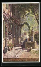 Künstler-AK Paul Hey: Volkslied Und blühn a mal d´Rosen... 