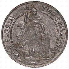 1902 Great Britain Edward VII 1 Florin 2 Shillings Token ? Toy Money