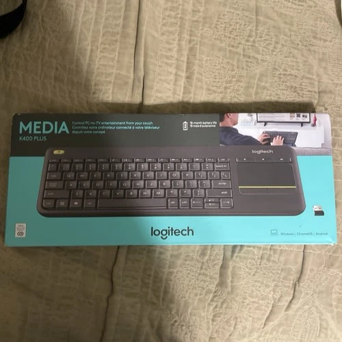 Logitech K400 Plus keyboard RF Wireless - Black