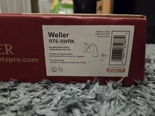 Pfister Weller Roman Tub Faucet  RT6-5WRK - Brushed Nickel Deck Mounted - NEW