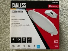 Utilitech Canless recessed lighting kit  18-Watt 2700K 6500k Adjustable 8 inch 