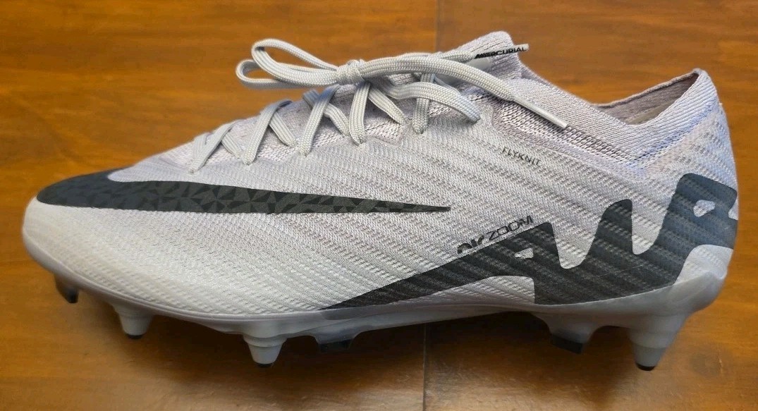 New Nike Mens 9 Air Mercurial Vapor 15 Elite SG soccer cleats gray