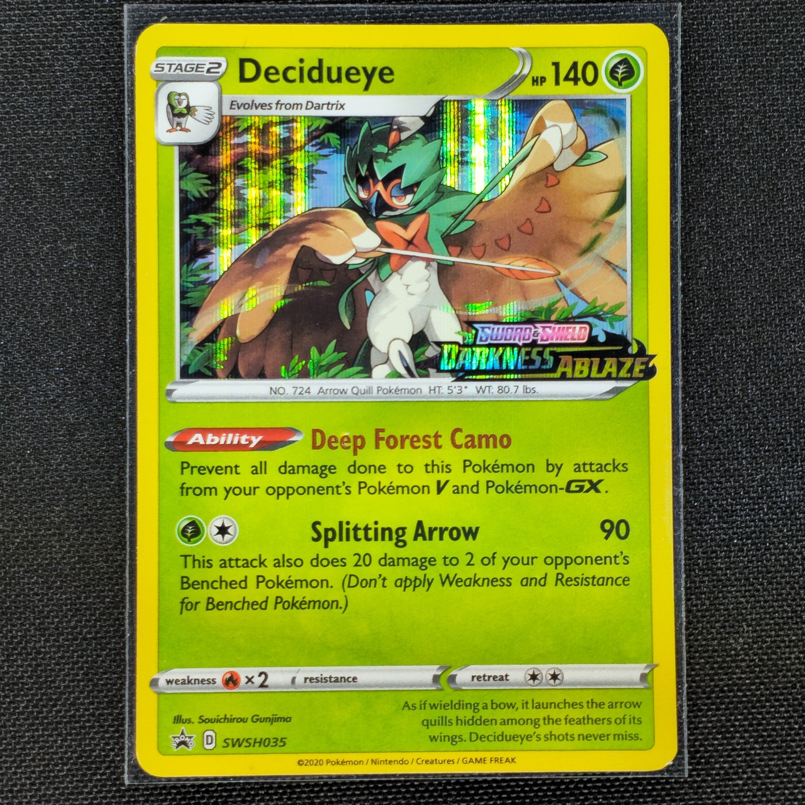 Decidueye - SWSH035 - Stamped - Black Star Promo - SWSH - Pokemon Card - NM/M