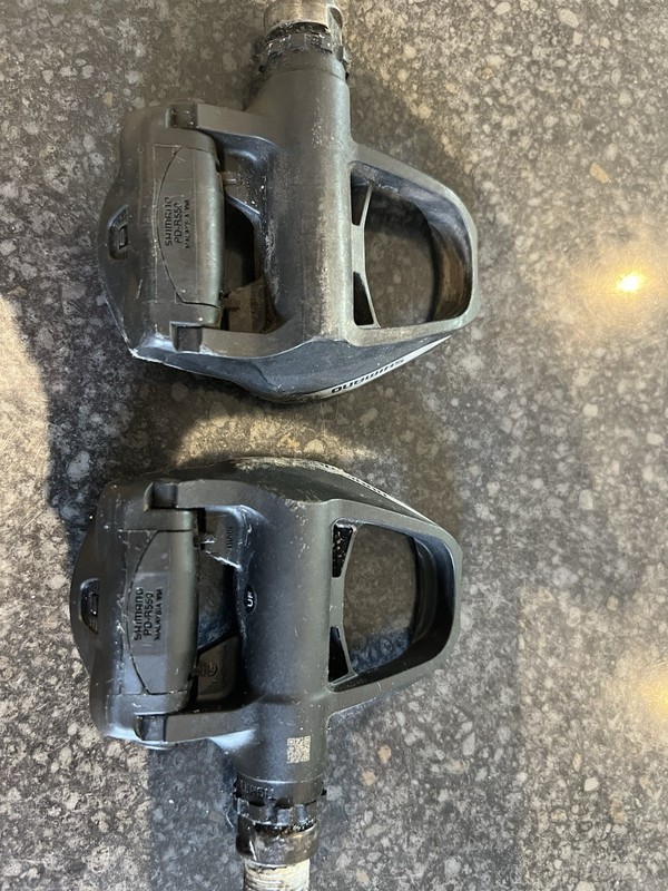 Shimano Speed SPD SL R550 Road Resin Composite Pedals plus new cleats