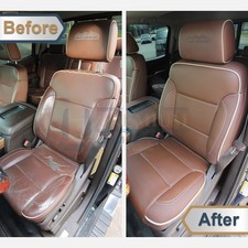 2014-2019 For Chevrolet Silverado Genuine Leather Perf. Front Seat Covers Saddle