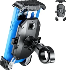 Motorcycle Phone Mount Holder - [No Scratches Camera ] [1s Lock] Motorcycle C...