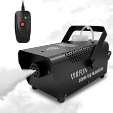 Smoke Machine, VIRFUN Fog Machine with Wired Remote Control and Auto Mode, Perfe