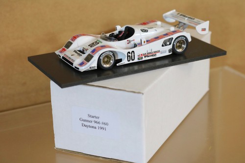 Básico Modelos Daytona 500 1991 Artillero Porsche 966 Coche 60 Bell Cochran NG - Imagen 1 de 8