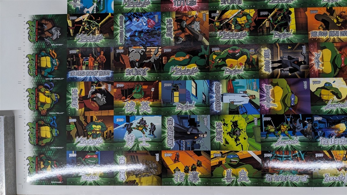 TMNT Teenage Mutant Ninja Turtles Fleer 2003 Uncut Trading Card