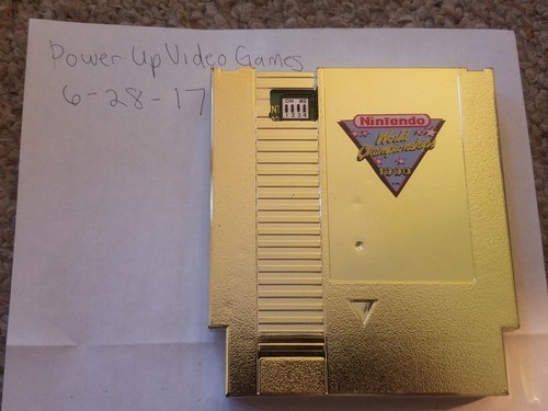 Nintendo World Championships GOLD AUTHENTIC Cart BEAUTIFUL Shape NWC RARE NES