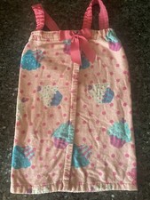 Girls Beach/bath towel wrap with straps
