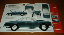 1963 Vw Karmann Ghia 1500 Spec Sheet Brochure Poster Print Photo Volkswagen 63