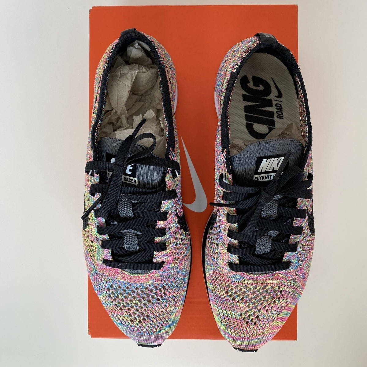 Nike Flyknit Racer Multi-Color 3.0 (2016) フライニットー NIKE FLYKNIT RACER - “MULTI-COLOR 3.0” (2016) - Women's Size