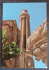 postcard Turkey. Antalya Yivli Minari close up unposted older chrome