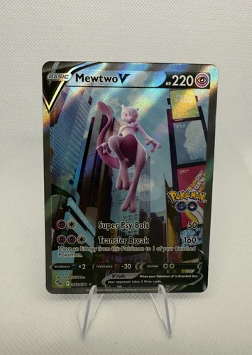 Mewtwo V 072/078 Pokemon Go Pokemon Card (NM) Alt Art